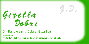 gizella dobri business card